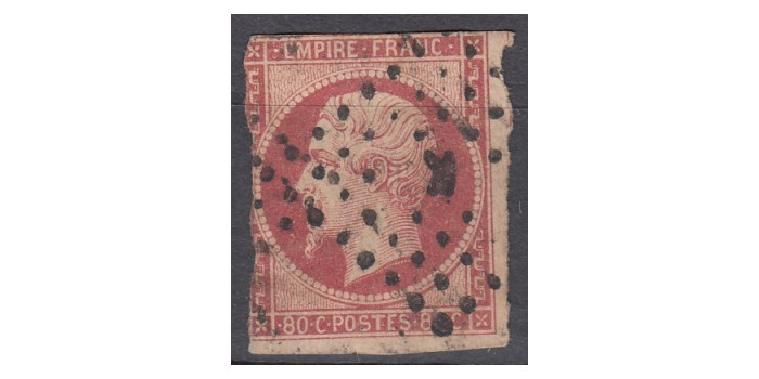 FRANCIA - AÑO 1853 - Nº 0017 u. MARGEN CORTO 