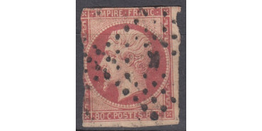 FRANCIA - AÑO 1853 - Nº 0017 u. MARGEN CORTO 