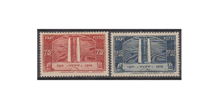 FRANCIA - AÑO 1936 - Nº 0316/17 * 