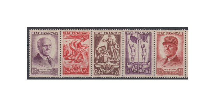 FRANCIA - AÑO 1943 - Nº 0576/80 **