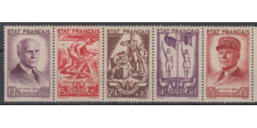 FRANCIA - AÑO 1943 - Nº 0576/80 **