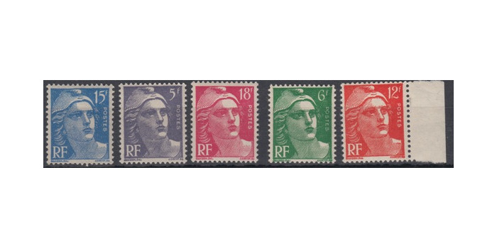 FRANCIA - AÑO 1951 - Nº0883/87 **