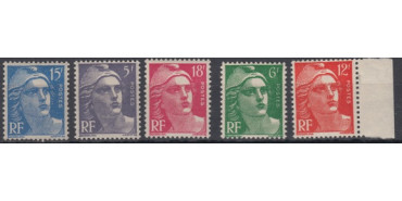 FRANCIA - AÑO 1951 - Nº0883/87 **