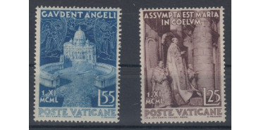 VATICANO - AÑO 1951 - Nº0161/62 *