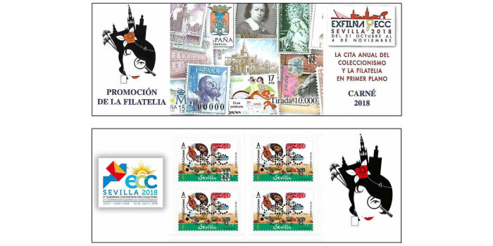 Carnet "Exposición Filatélica Nacional EXFILNA 2018 SEVILLA "