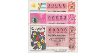 AÑO 1982 COMPLETO 49 SORTEOS NUMERACIÓN 00000