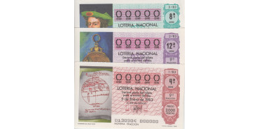 AÑO 1983 COMPLETO 50 SORTEOS NUMERACIÓN 00000