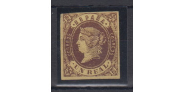 Edifil 0061 - 1 real 1862, nuevo sin goma