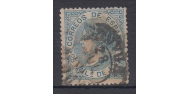 Edifil 0097 - 25 milesimas 1867, usado