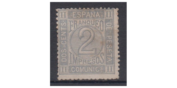 Edifil 0116 - 2 centimos 1872, new without gum - time stains