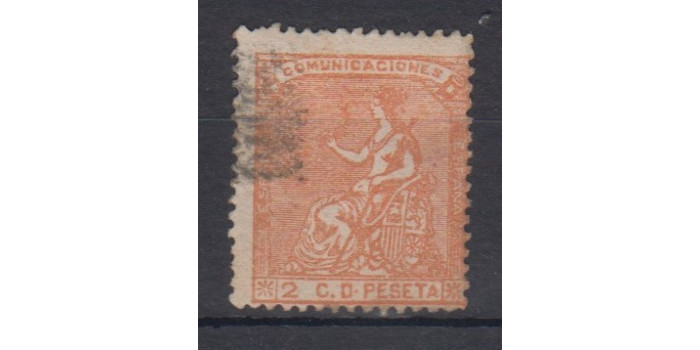 Edifil 0131 - 2 centimos 1873, usado