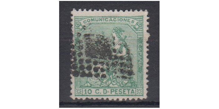 Edifil 0133 - 10 centimos 1873, usado
