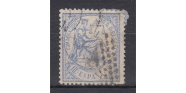 Edifil 0145 - 10 centimos 1874, used