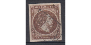 Edifil 0161 - 1 real 1875 chestnut, used