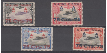 Edifil 0388/91- 1927, NEW WITHOUT BINDINGS