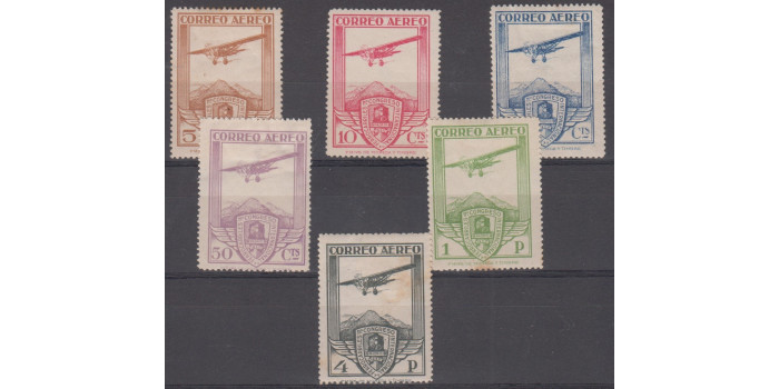 Edifil 0483/488 - 1930, NUEVO CON CHARNELA , FERROCARRILES AEREOS