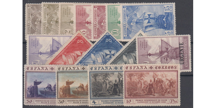 Edifil 0531/546 - 1930, NUEVO CON CHARNELA, DESCUBRIMIENTO