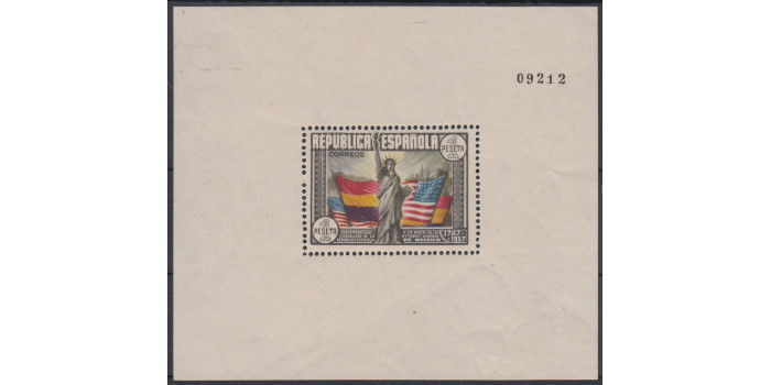 Edifil 0764 - 1938, NUEVO SIN CHARNELA, hoja bloque