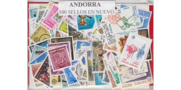ANDORRA 100 STAMPS IN NEW