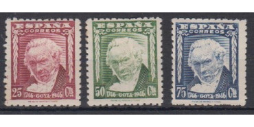 Edifil 1005/07 - 1946, NEW WITH STICKER