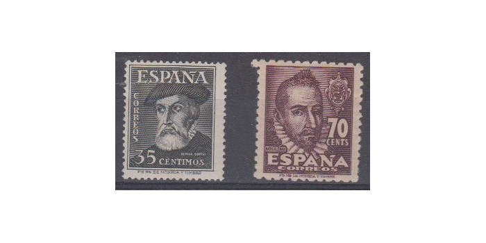 Edifil 1035/36 - 1948, NEW C0N CHARNEL