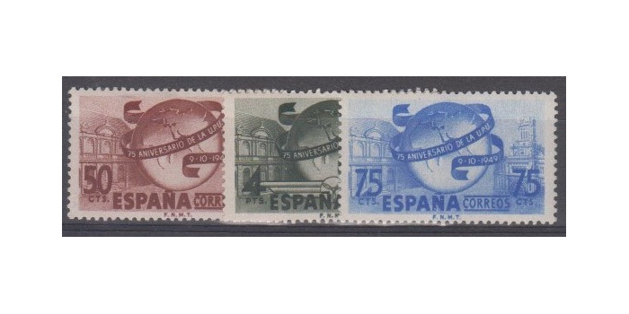 Edifil 1063/65 - 1949, NEW C0N CHARNEL