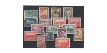Edifil 0566/82 - 1930 IBEROAMERICANA. NEW WITH HINGE