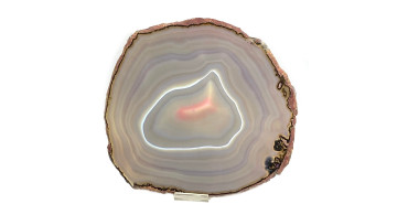MC003.- AGATE GEODE. PLATE 21cm