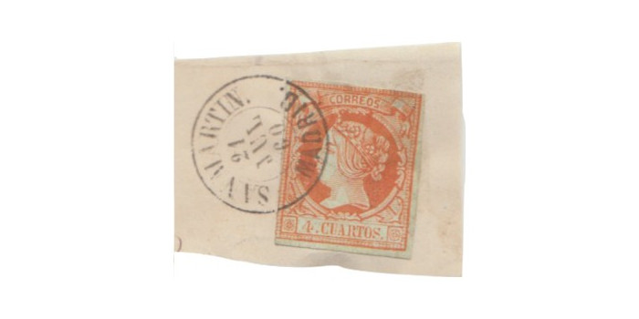 4 Quarters1860 - date stamp- San Martin - Madrid