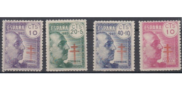 Edifil 0936/39 - 1940, NEW WITH STICKER