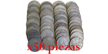 INVESTMENT.- LOT 50 PIECES 100 PESETAS FRANC SILVER FRANC