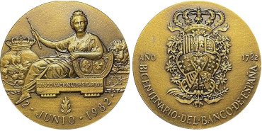 MLL002 - BANCO DE ESPAÑA. Bicentenary. 1782-1982.