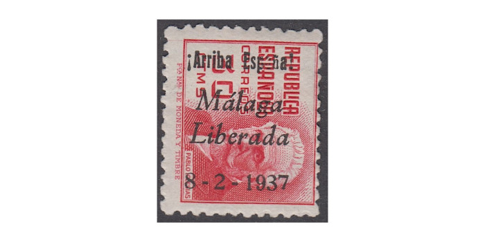 MALAGA - Nº 19 * lack of printing in PA de España