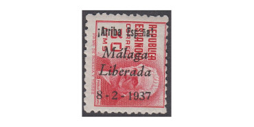 MALAGA - Nº 19 * falta de impresion en PA de España