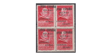 BILBAO - No. 09 * * * block of four with the stamps on the left, with the