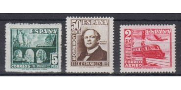 Edifil 1037/39 - 1948, NEW WITH STICKER