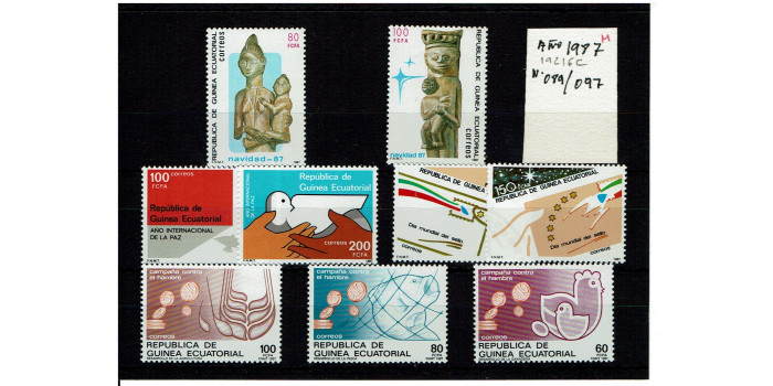 GUINEA E. AÑO 1987 COMPLETO Nº 089/97 **