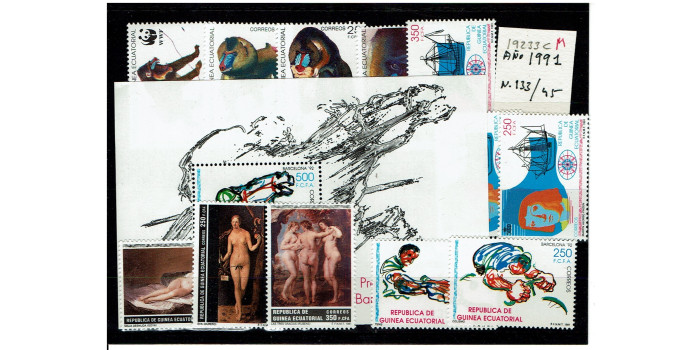 GUINEA E. AÑO 1991 COMPLETO Nº 133/45 **