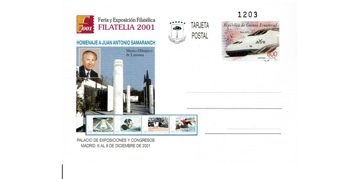 GUINEA E. Entero Postal nº 09 AÑO 2001