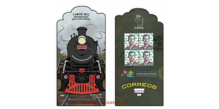 CARNET "NATIONAL PHILATELIC EXHIBITION EXFILNA 2022 ECC IRUN