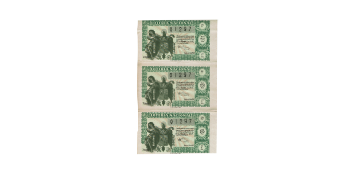 YEAR 1952. 3 decimos draw Nº 36 - 22 December 1952