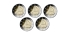 2 COMMEMORATIVE EUROS GERMANY 2023 "PHILHARMONIC ELBA" - SET OF 5 MINTS