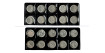 FRANCE - K-0926l - LOT 10x 5 FRANCES 1960/69. EBC - SILVER