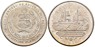 PERU - K-276.- 5000 SOLES 1979. S.C - SILVER