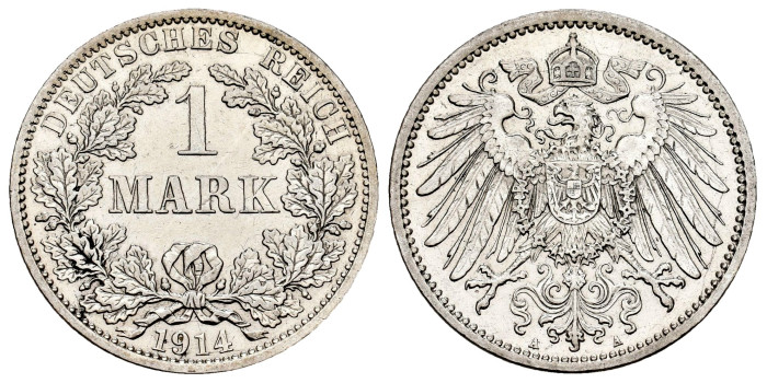 GERMANY EMPIRE - K-014- 1 Mark 1914 A. SC-