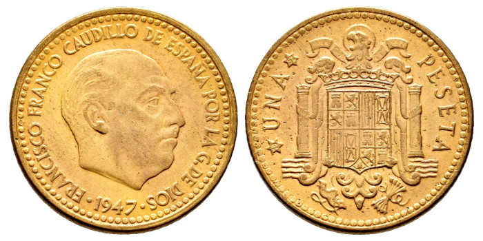 Cy16854J.- ESTADO ESPAÑOL 1 Peseta 1947/52 SC-