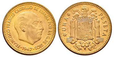 Cy16854J.- ESTADO ESPAÑOL 1 Peseta 1947/52 SC-