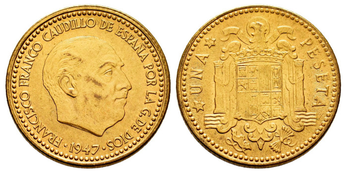 Cy16856J.- ESTADO ESPAÑOL 1 Peseta 1947/54 SC-