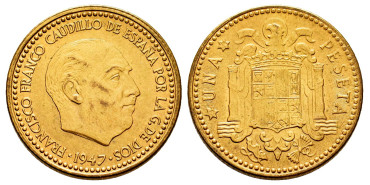 Cy16856J.- ESTADO ESPAÑOL 1 Peseta 1947/54 SC-