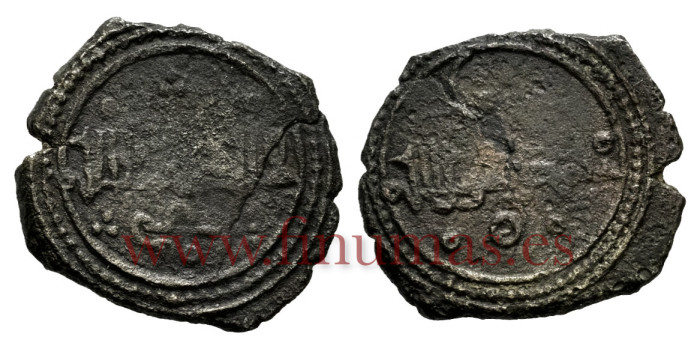 AL-MANUN YAHYA I- FRACCION DIRHAM de cobre 458/468